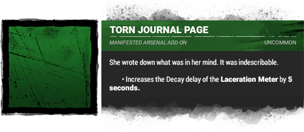 torn journal page