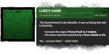 luke's hand