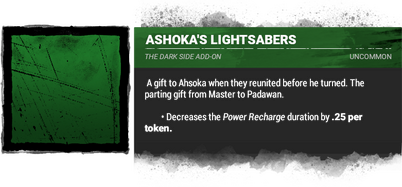 ashoka's lightsabers