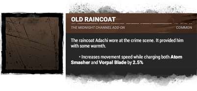 old raincoat