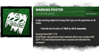 warning poster