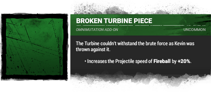 broken turbine piece