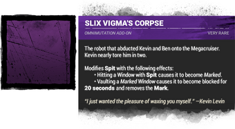 slix vigma's corpse