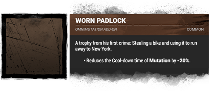 worn padlock