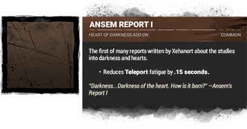 Ansem Report I
